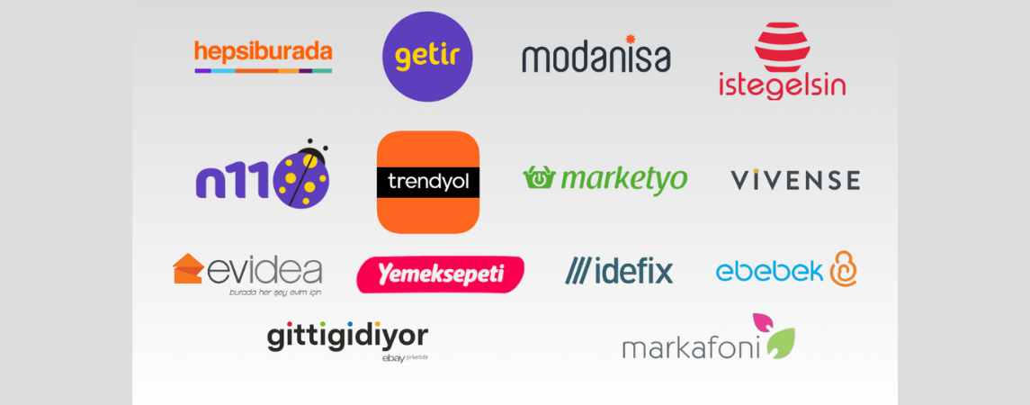 Türkiye'de satışı gerçekleşen e-ticaret şirketleri